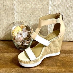 ANTONIO MELANI CAM T-STRAP LEATHER WHITE/SAND 6